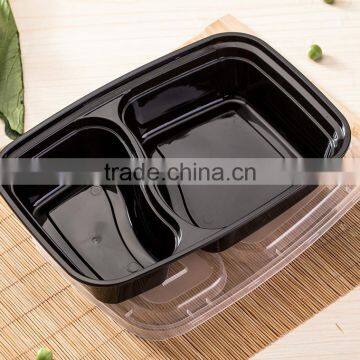 Yoyo Check Now 2 Compartment 1000ml Plastic Black Write Clear Food Storage Container photo-4