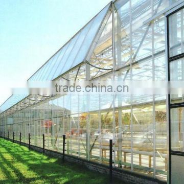 BaoLiDa Glass Greenhouse With Outside Shading Net