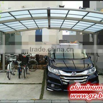 White Metal Frame Foldable Car Garage Polycarbonate Aluminum Frame Carport photo-3