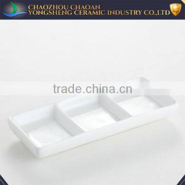 Restaurant use white ceramic sauce dish accept custom design