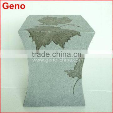 home decoration polyresin cement color stool