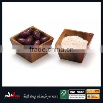 China Supplier Hot Sale Wooden Square Bowl