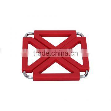 Silicone Stainless Steel Placemat Trivet Table Mat Heat Resistant for Bowl Plate Cup photo-6