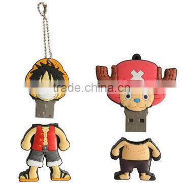 One Piece Pvc Cartoon Mini Usb Flash Drive Shell photo-2