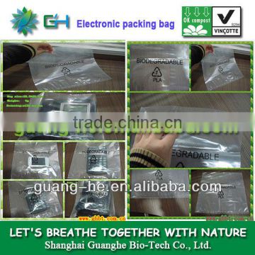 100% environmental friendly biodegradable PLA packaging bags-electronic products packing bags