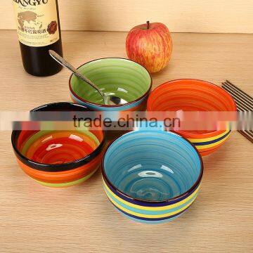 KC-000142 Haonai cheap colorful ceramic rice bowl