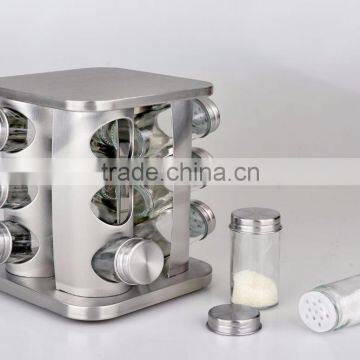 12 Pieces Stainless Steel Spice Jar Condiment Container Set photo-3