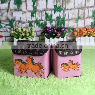 N497 Household Non Woven Box Foldable Storage Box Retro Chinese Pattern Home Storage Organization photo-2