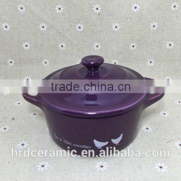Wholesale Stocked Painting Ceramic Soup Bowl With Lid photo-2