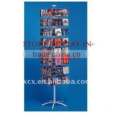 Floor stand Revolving CD Display with 64 Holders