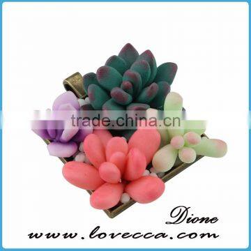 Can Custom Polymer Clay Succulent Jewelry Miniature Plant Wedding Succulent Jewelry