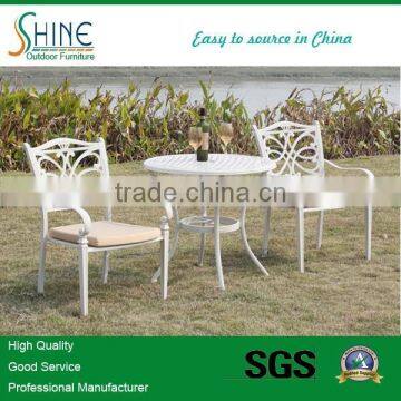 aluminum casting conversation chairs with table(2+1) SCAF34