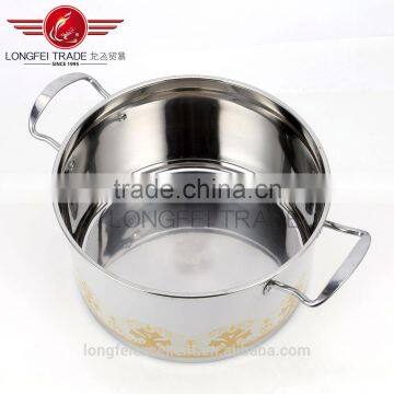 Factory Stocked Wholesale Beautiful Decal Stainless Steel Cookware Pot / Camping Pot photo-6