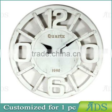 Home decorative wall metal round clock