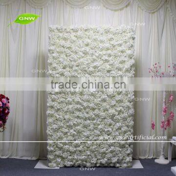 GNW FLW1607001-CL New style flower wall for wedding decoration artificial flowers wall with cloth back