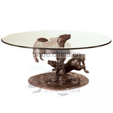 2016 Hot Selling Popular Designs Bronze Elephant Sculpture Coffee Table photo-3