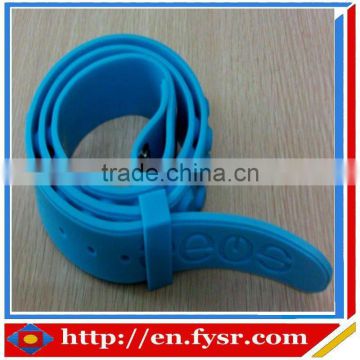 Custom design fashion silicone colorful belt for teens