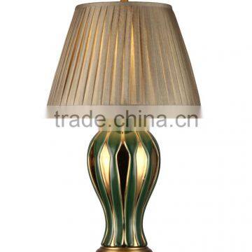 BISINI Luxury Decorative Olive Green Gilding Ceramic Table Lamp photo-2