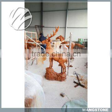 Life Size Animal Decorative Bronze Deer Sculpture photo-3