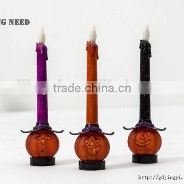 Sales Promotion Acrylic Halloween Decoration Pumpkin Shape Led Candle photo-4