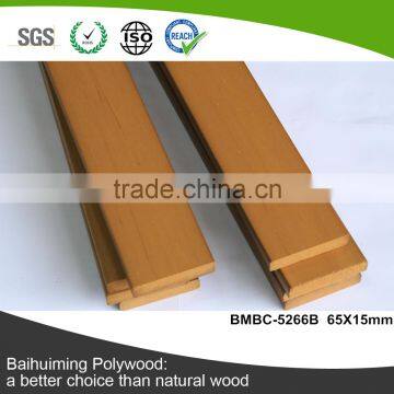 Recyclable PS Wood Slat for Fence for Plastic Wood Plank Flooring (BMBC-5266B)