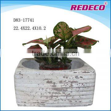 Outdoor concrete flower pot for sale