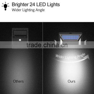 China 24 Led Wall Mounted Outdoor Solar Powered Gate Auto Lighting photo-3
