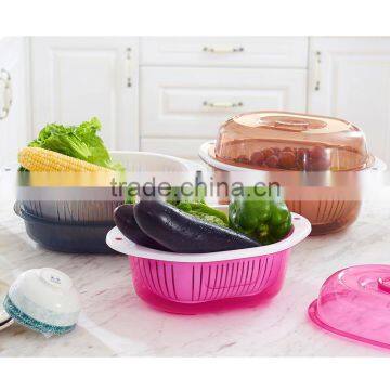Vegetable Fruit Plastic Washing Basket Draining Strainer Basket photo-2