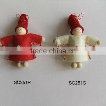 Christmas felt person standing decoration