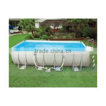 2016 UV Resistance New Metal Frame swimming Pool Above Ground Swim Pool Rectangular Above Ground Swimming Pool For Sale