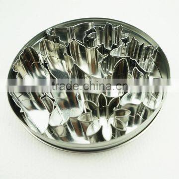 47094 11pcs Flowers and Butterfly Stainless Steel Cookie Cutter Set photo-4
