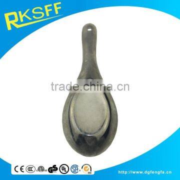 zinc alloy spoon for baby chrome plated silver spoon