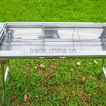 Portable Folding Stainless Steel Charcoal Barbecue Grill for Sale
