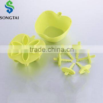 cheap wholesale homemade apple shaped plastic ice lolly cream mould