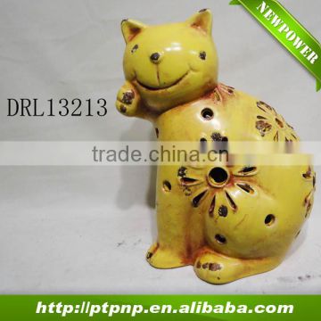 Factory Selling Antique Small Glazed Ceramic cat