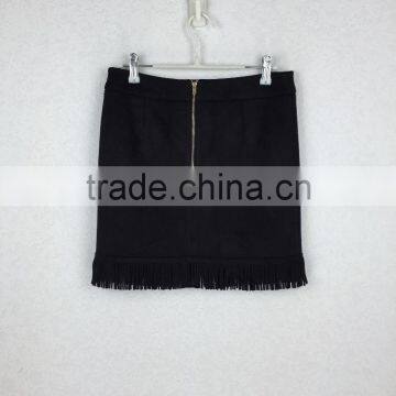 Original Design Latest Tassel Trim Mini Skirt Sexy Lady Fashion Skirt photo-3