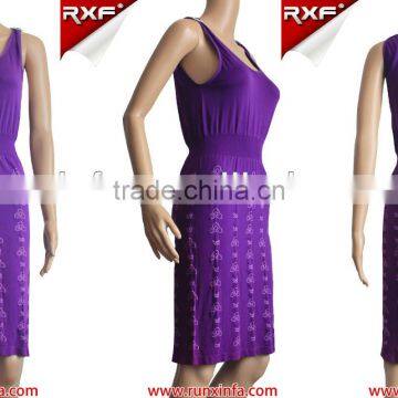 Fashion seamless prom long dress manufacturer for girls