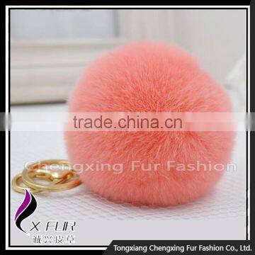 CX-R-09 Genuine Rabbit Fur Ball Key Chain