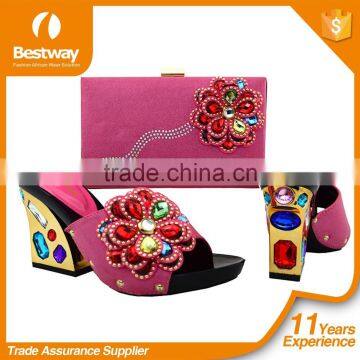 African Design Shoes Matching Bag Lady Shoe & Matching Bag HOT Sale photo-4