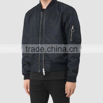 MGOO 2017 New Style Nylon Bomber Jacket For Men Long Sleeves Winter Jackets Custom Logos Fashion Tops photo-4