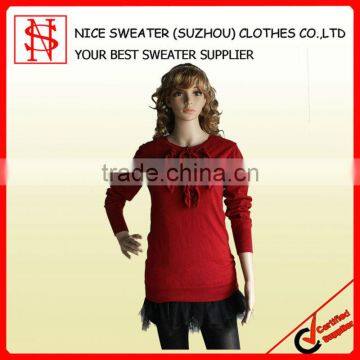 Pullover cotton/cashmere women clothing