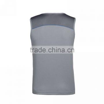 Bike Man Cool Grey High Quality Dry Fit Custom Plain Mens Tank Top photo-3