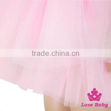 52SQG060 Lovebaby Wholesale 3 Layers Pink Chiffon Tutu Skirt With Sequin Bow Attach Short Casual Party Tutu Skirts and Blouses photo-4