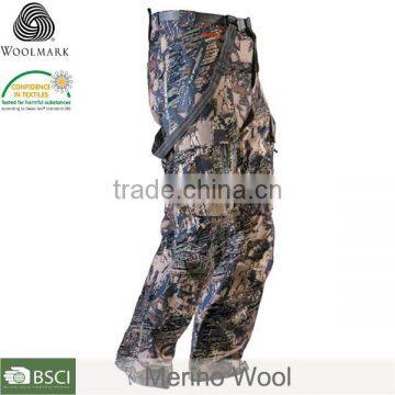Man Camouflage Pants 100%Merino Wool, Camouflage Cargo Pants for Men photo-2