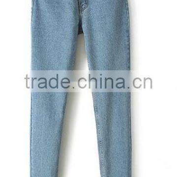 Runwaylover EY0617P Europe Style 2017 Ladies Fashion Washed Denim Jeans photo-4