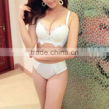 2017 New Fashion Bra and Panties Set With Lace Patchwork photo-6