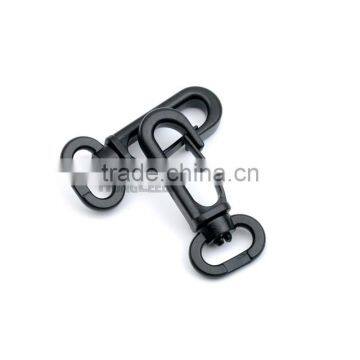 B1306-13mm Black POM Plastic Spring Snap Clip Hooks Carabiner Paracord Strap Hooks Rotary Hooks Swivel Snap Hook photo-5