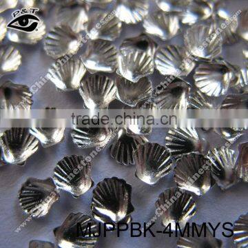 4x4mm nail studs shell shape studs for nail art decoration DIY