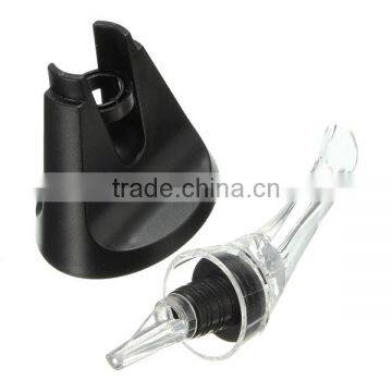 New Fashion High Quality Mini Transparent Acrylic Travel Bar Red Wine Aerator Decanter Pourer Essential Set Quick Aerating photo-5