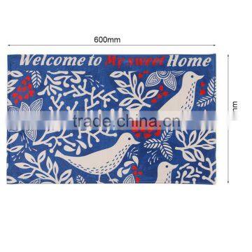 2017 High Quality Lovely Durable Home Bedroom Washable Carpet Bird Pattern Skid Resistance Water Absorption Bathroom Floor Mat photo-5